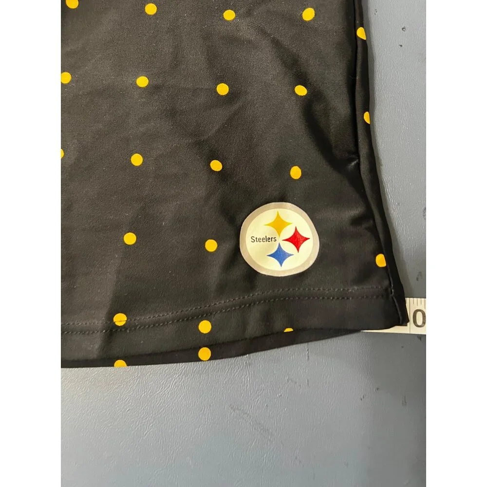 NFL Team Apparel Steelers Polka Dot Tankini Swim  Top M Swim Beach Vacation Reso